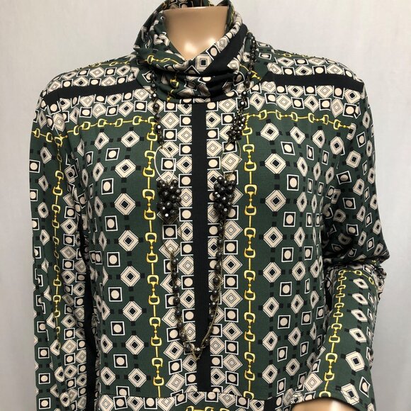 C Wonder Long Sleeve Turtleneck Dress Womens Size Large Lightweight Stretch NEW - Picture 2 of 9